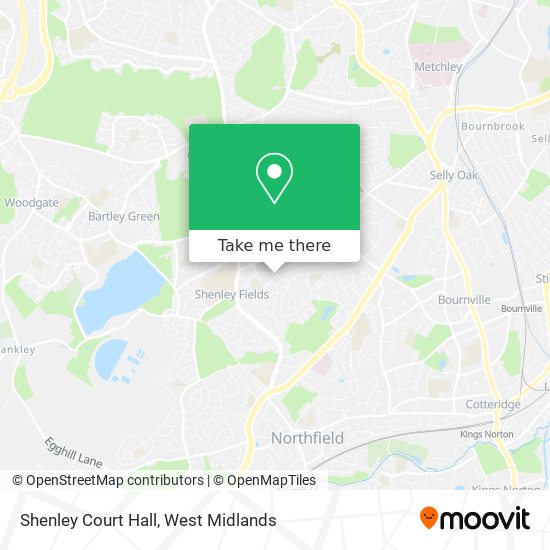 Shenley Court Hall map