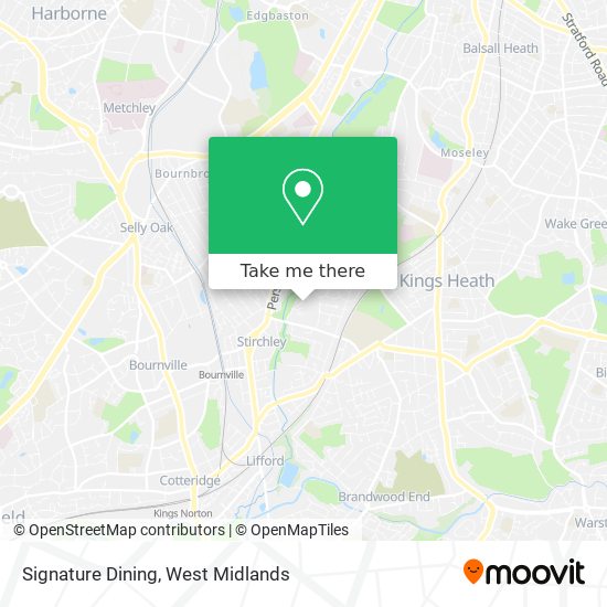 Signature Dining map