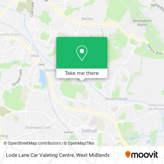 Lode Lane Car Valeting Centre map