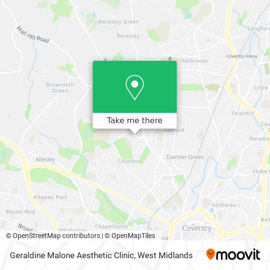 Geraldine Malone Aesthetic Clinic map