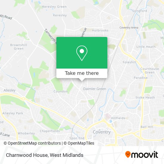 Charnwood House map
