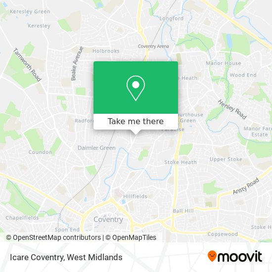 Icare Coventry map