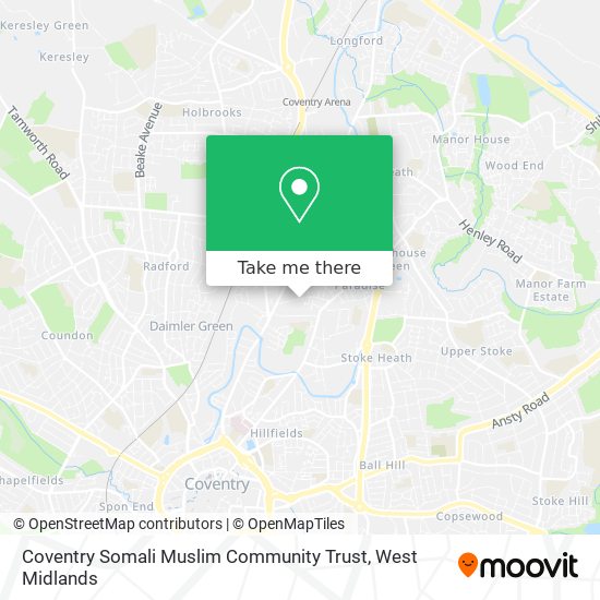 Coventry Somali Muslim Community Trust map