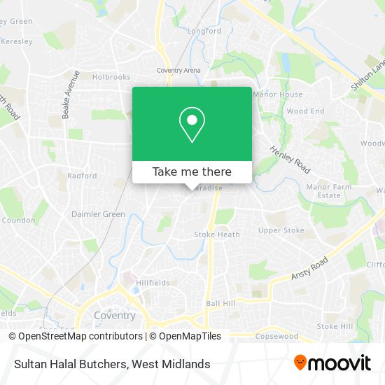 Sultan Halal Butchers map