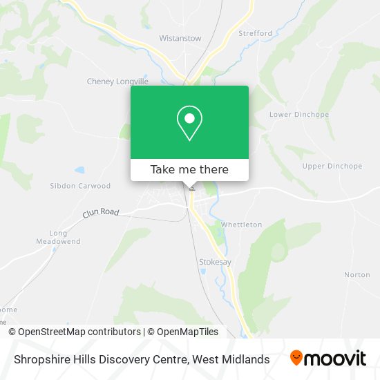 Shropshire Hills Discovery Centre map