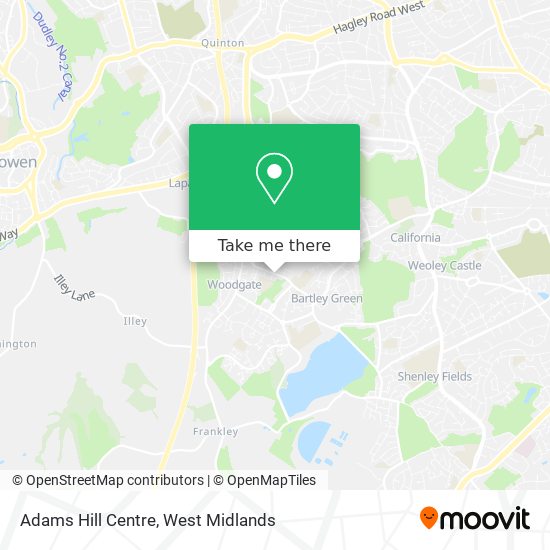 Adams Hill Centre map