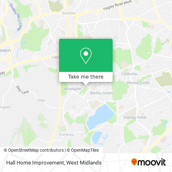 Hall Home Improvement map