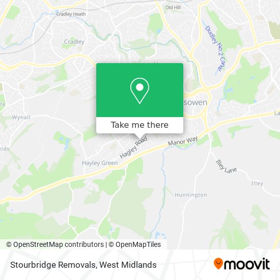 Stourbridge Removals map