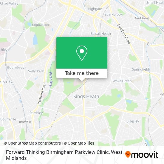 Forward Thinking Birmingham Parkview Clinic map