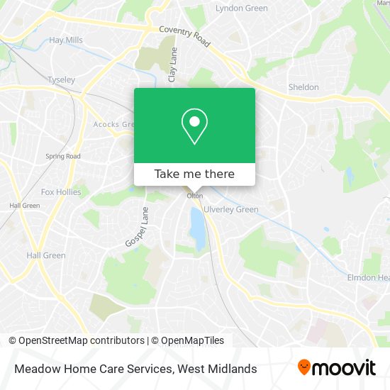 Meadow Home Care Services map