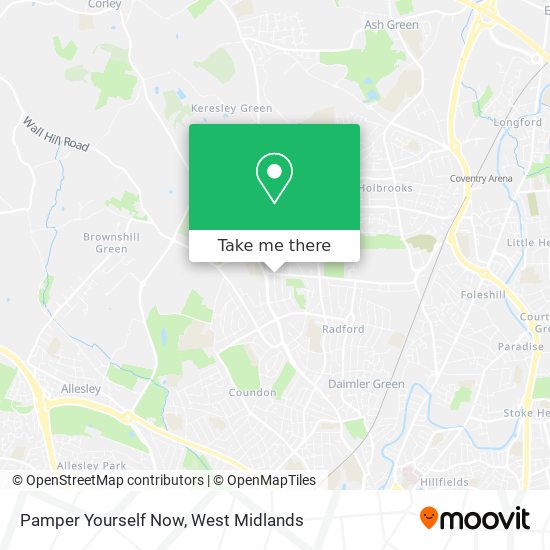 Pamper Yourself Now map