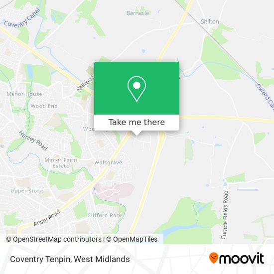 Coventry Tenpin map