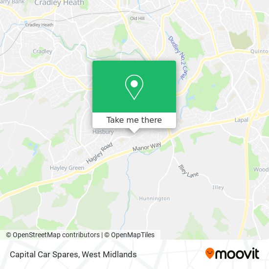 Capital Car Spares map