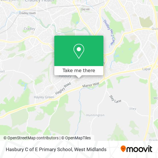 Hasbury C of E Primary School map