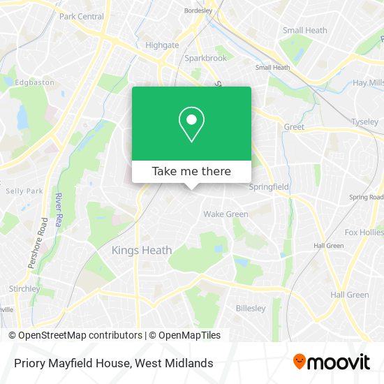 Priory Mayfield House map