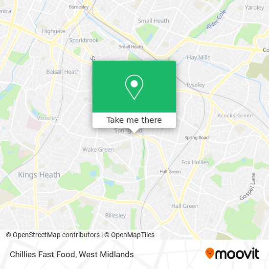 Chillies Fast Food map