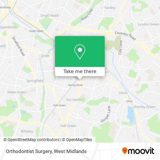 Orthodontist Surgery map