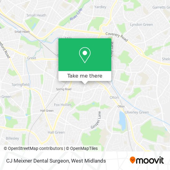 CJ Meixner Dental Surgeon map