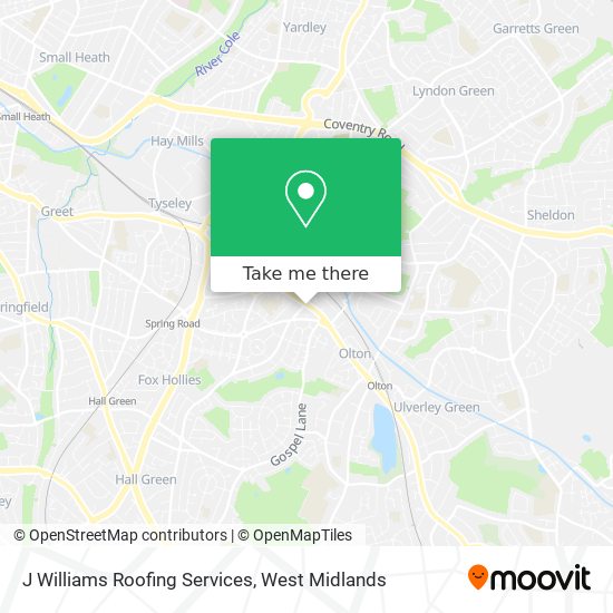 J Williams Roofing Services map