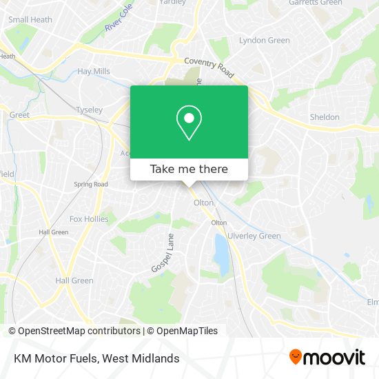 KM Motor Fuels map