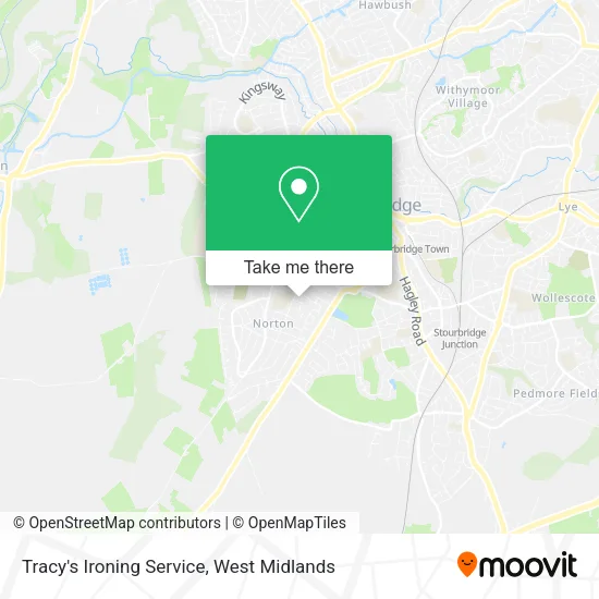 Tracy's Ironing Service map