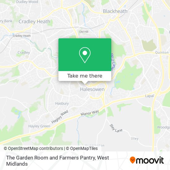 The Garden Room and Farmers Pantry map