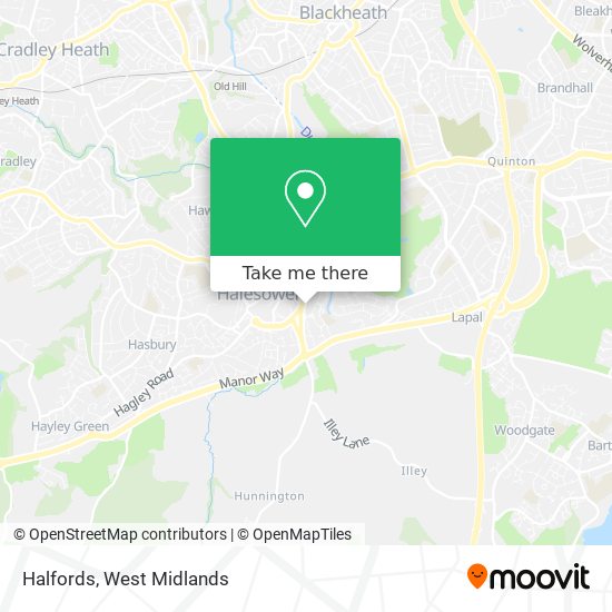 Halfords map