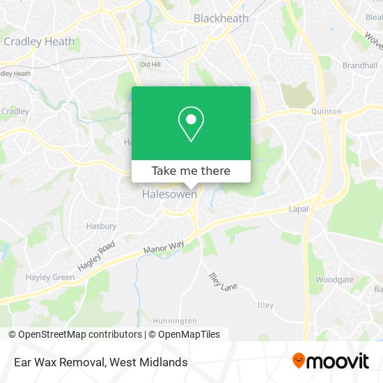 Ear Wax Removal map