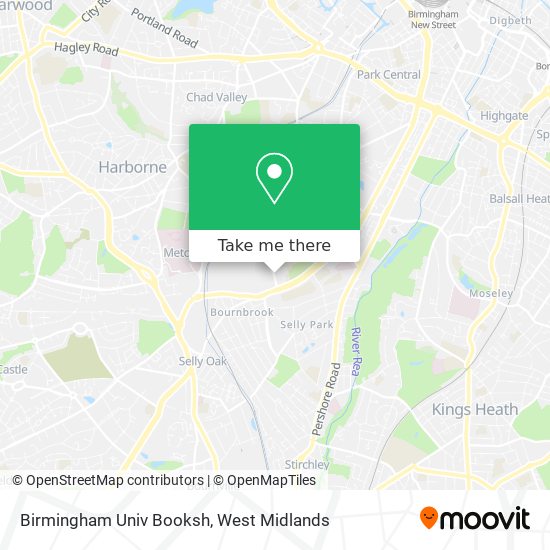 Birmingham Univ Booksh map
