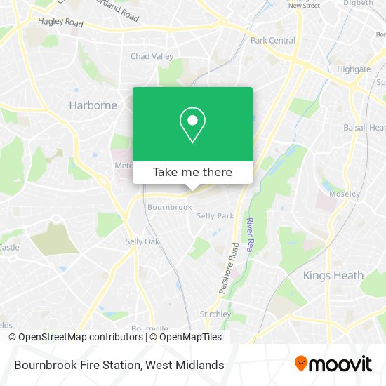 Bournbrook Fire Station map