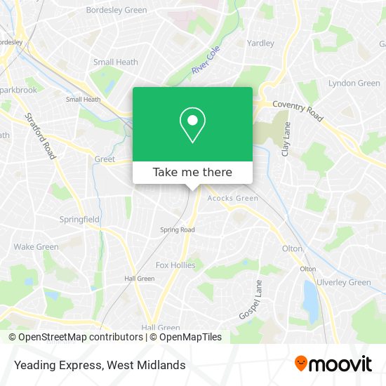 Yeading Express map