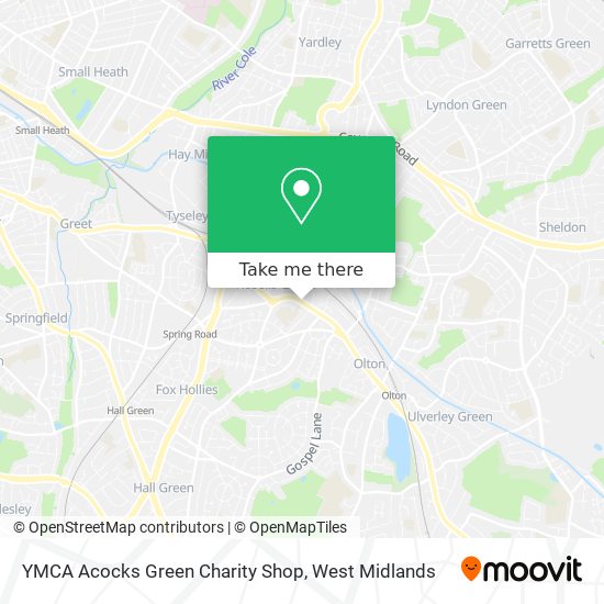 YMCA Acocks Green Charity Shop map