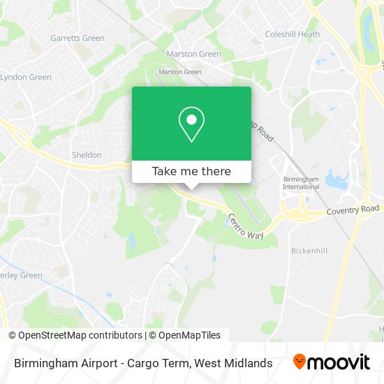 Birmingham Airport - Cargo Term map