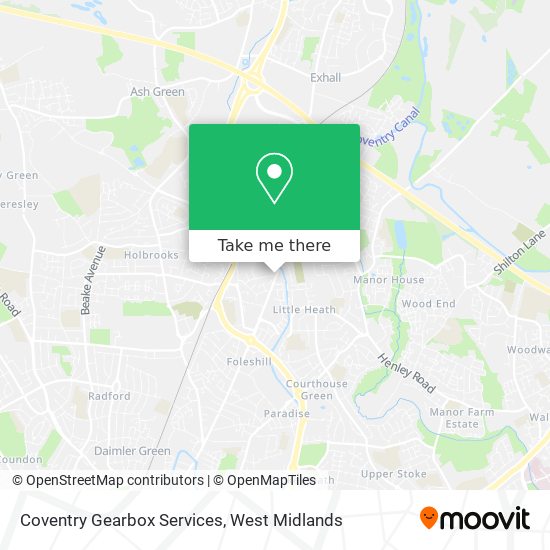 Coventry Gearbox Services map