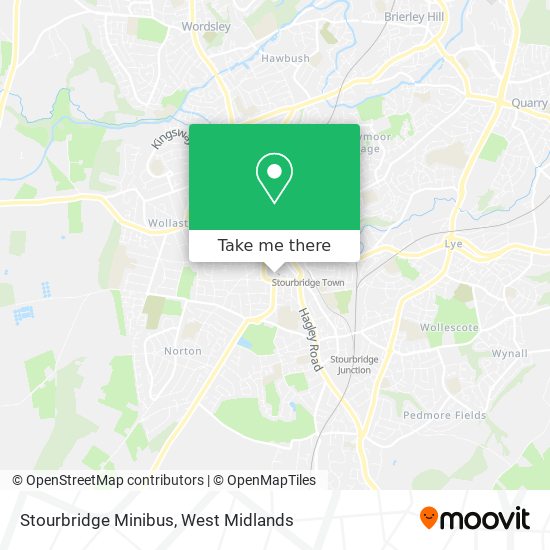 Stourbridge Minibus map