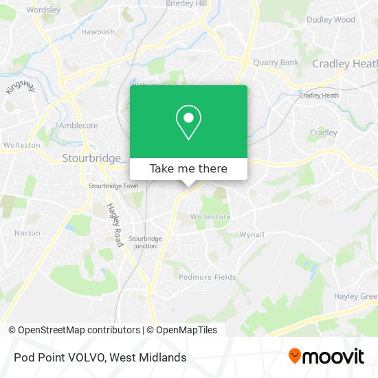 Pod Point VOLVO map