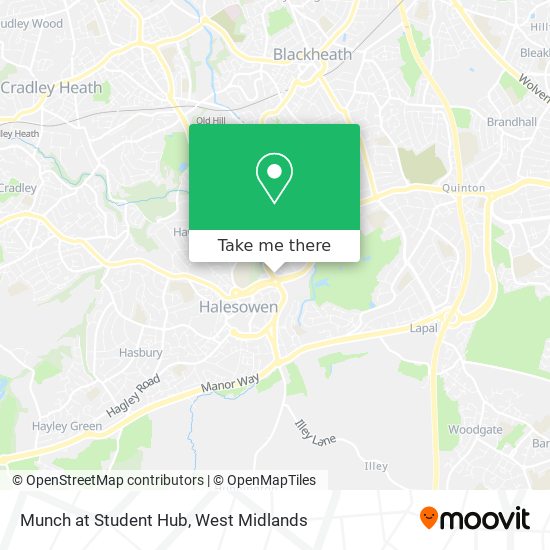 Munch at Student Hub map