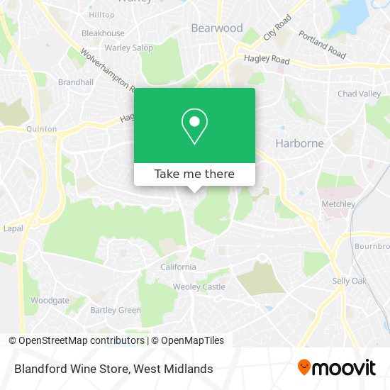 Blandford Wine Store map