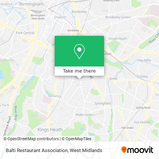 Balti Restaurant Association map