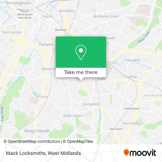 Mack Locksmiths map