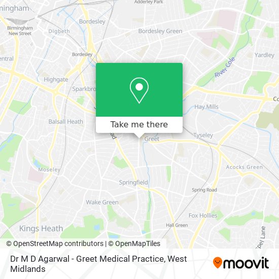 Dr M D Agarwal - Greet Medical Practice map