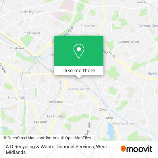 A D Recycling & Waste Disposal Services map