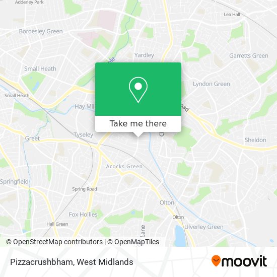 Pizzacrushbham map