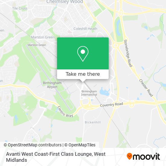 Avanti West Coast-First Class Lounge map