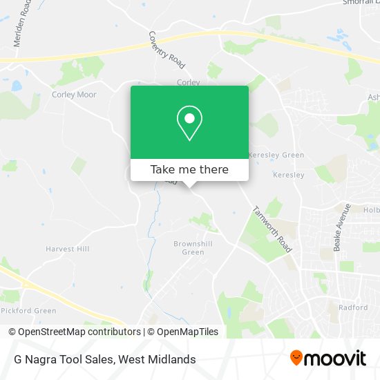G Nagra Tool Sales map