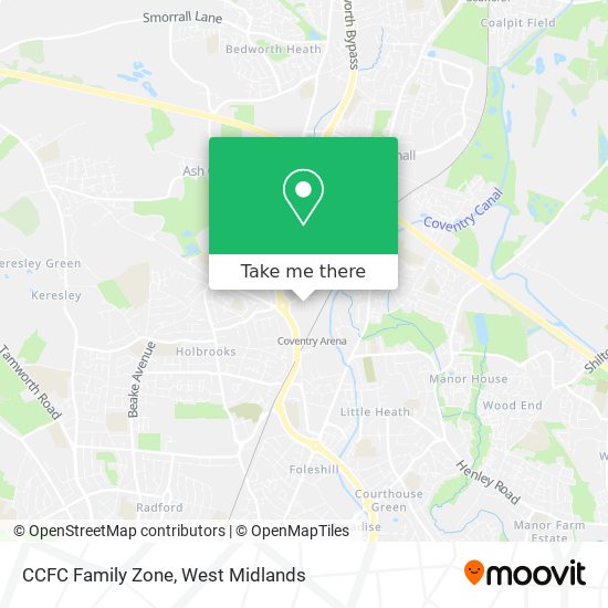 CCFC Family Zone map