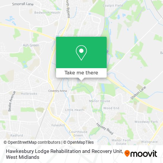 Hawkesbury Lodge Rehabilitation and Recovery Unit map
