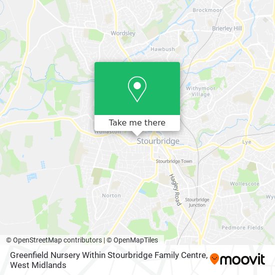 Greenfield Nursery Within Stourbridge Family Centre map