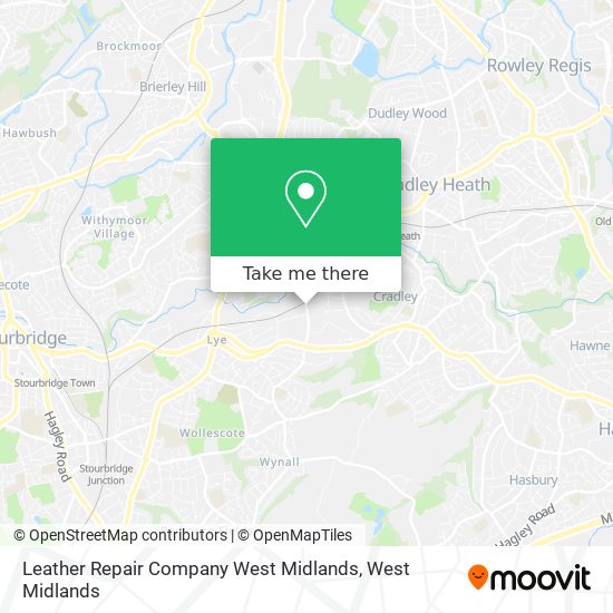 Leather Repair Company West Midlands map