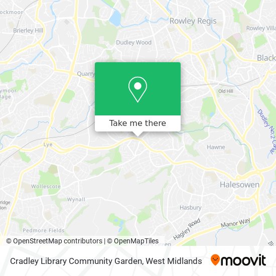 Cradley Library Community Garden map
